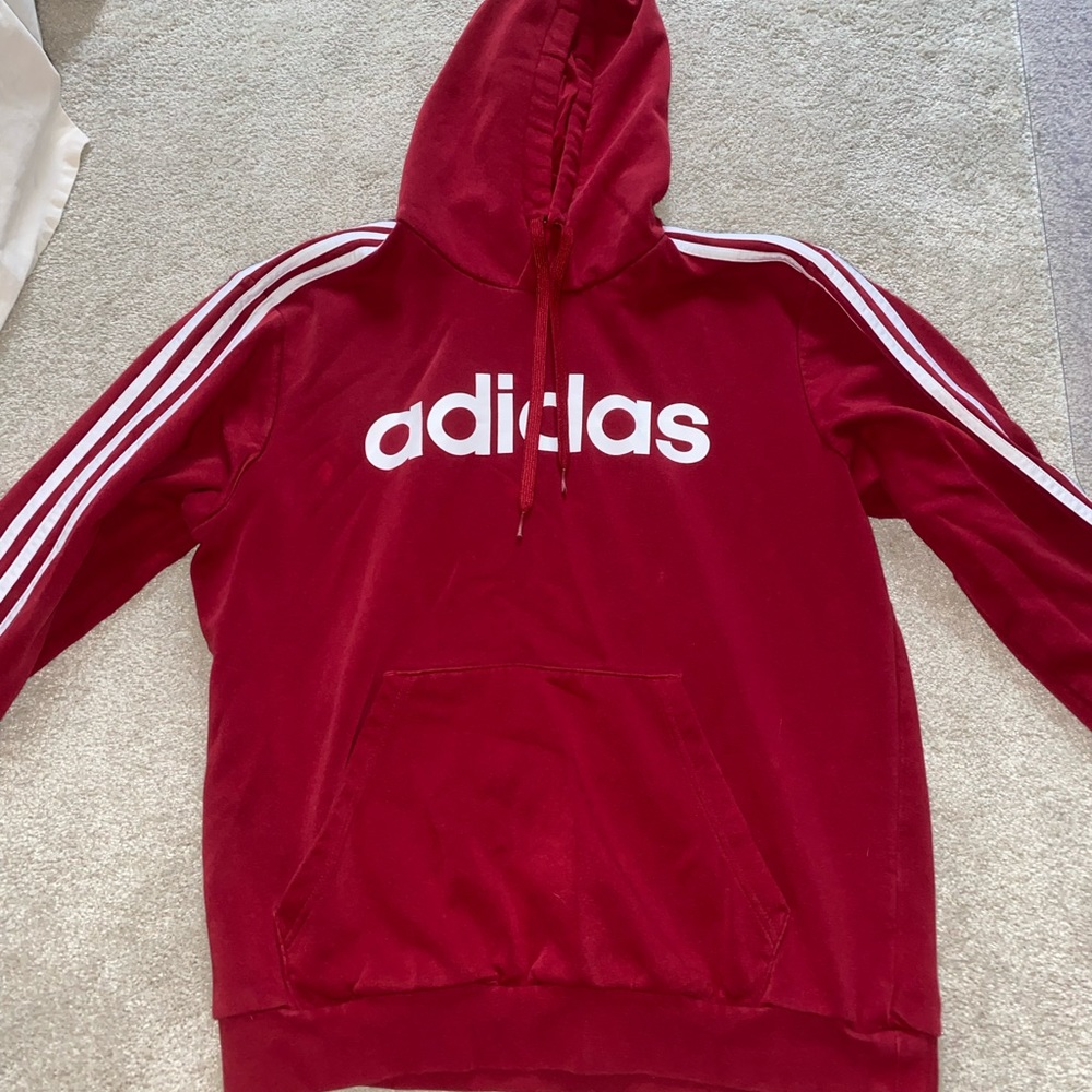 Men’s Adidas red hoodie
